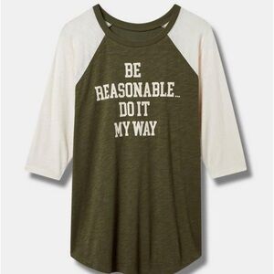 Torrid Slub Raglan T-shirt